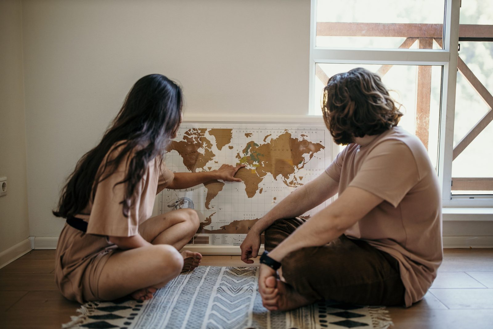 International tourism planning illustration